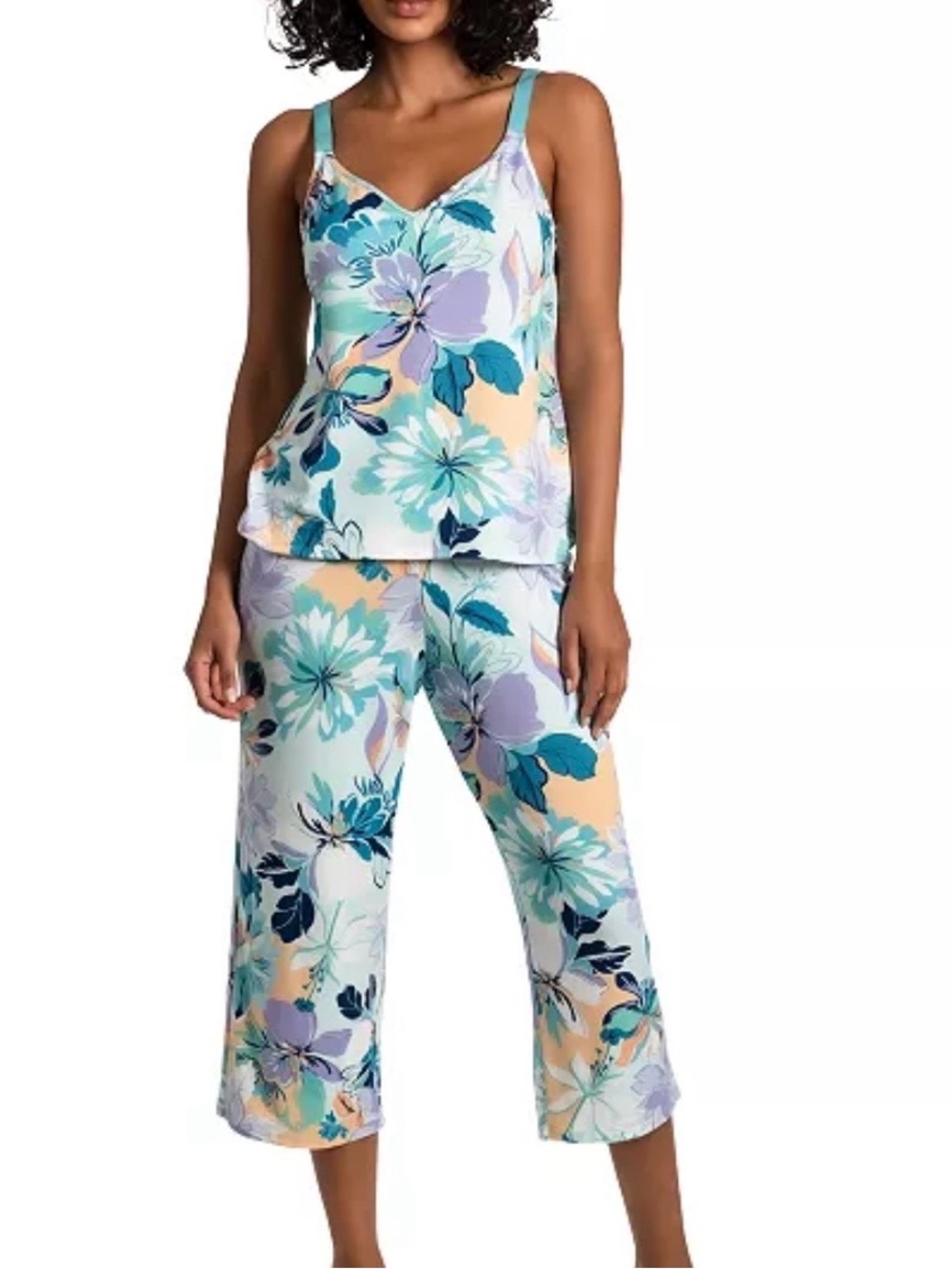 Floral Print Pajama Lounge Set